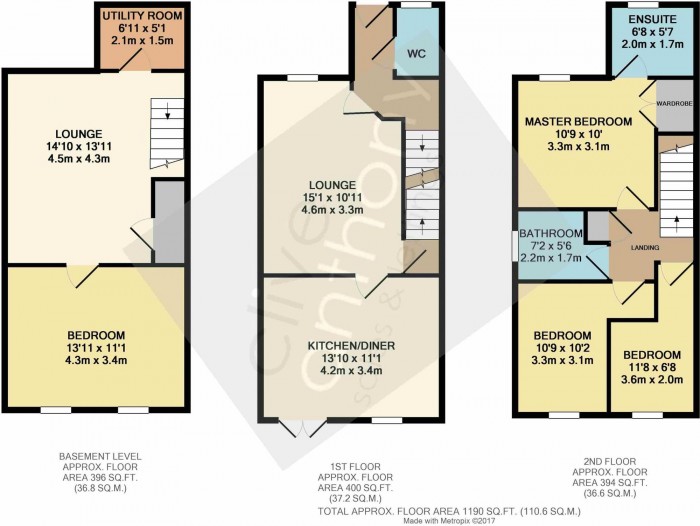 Floorplan for Mode Hill Lane, Whitefield, M45