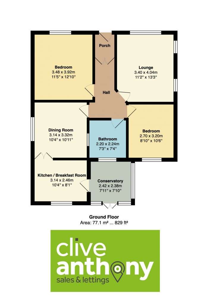 Floorplan for Middleton Drive, Bury, BL9