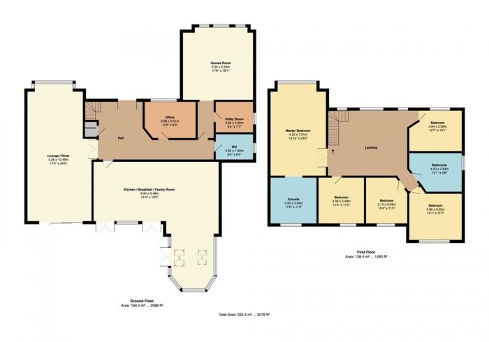 Floorplan for Ringley Hey, Whitefield, M45