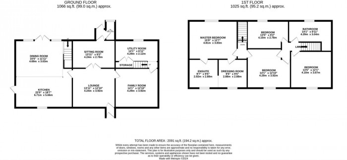 Floorplan for Simister Lane, Prestwich, M25