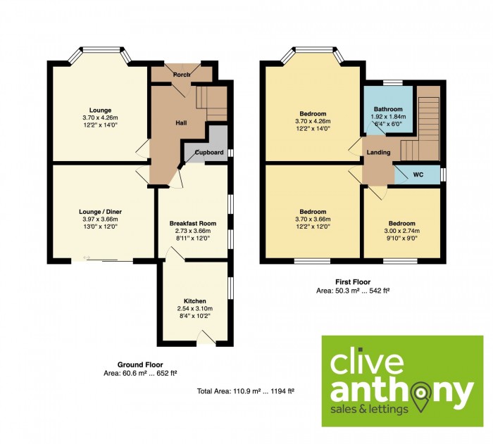 Floorplan for Windsor Road, Prestwich, M25